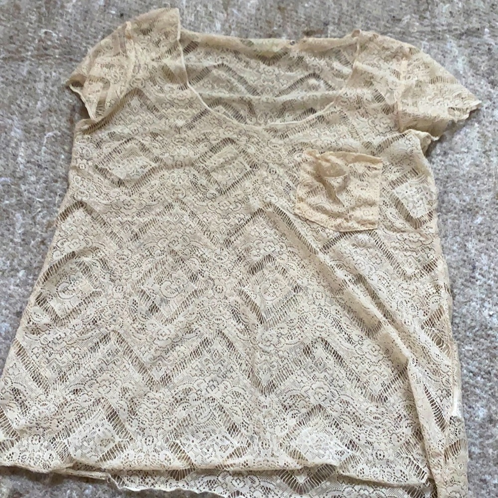 Lace urban shirt! Worn once and great condition